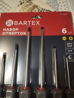 Набор отверток 6 предметов, Bartex, PH 0,1,2/ SL 3,5,6, антискользящая двухкомпонентная, CrV сталь, SCDFS-6 - фото 2 от пользователя