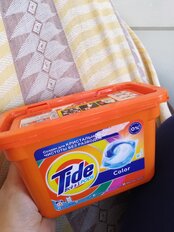 Капсулы для стирки Tide, Все в 1 Pods Color, 15 шт, капсула 22.8 г - фото 3 от пользователя