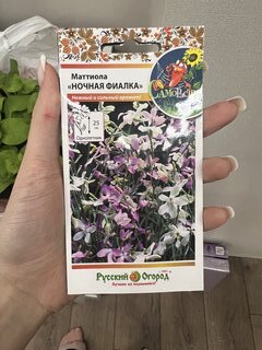 Семена Цветы, Маттиола, Ночная фиалка, 0.3 г, смесь, цветная упаковка, Русский огород - фото 2 от пользователя