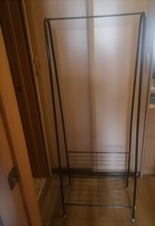 Вешалка напольная 152х36х60 см, металл, телескопическая, L050007 - фото 1 от пользователя