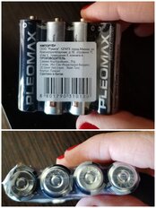 Батарейка Pleomax, АА (R6, 15D), Super heavy duty Samsung, солевая, 1.5 В, спайка, 4 шт - фото 7 от пользователя