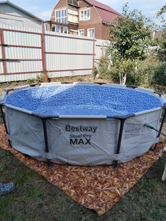 Бассейн каркасный Bestway, 305х76 см, Steel Pro Max Frame Pool, 56406, 4678 л - фото 3 от пользователя