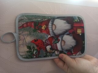 Прихватка 25х15 см, шелкография, 100% полиэстер, в ассортименте, ПЗ-20 - фото 5 от пользователя