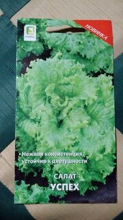 Семена Салат листовой, Успех, 1 г, цветная упаковка, Поиск - фото 2 от пользователя