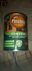 Пропитка Pinotex, Classic, для дерева, красное дерево, 1 л - фото 2 от пользователя