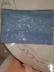 Полотенце банное 70х140 см, 100% хлопок, 470 г/м2, Инфинити, небесно-голубое, Узбекистан, 3110870140 - фото 9 от пользователя