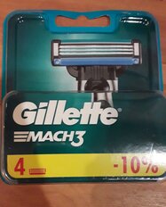 Сменные кассеты для бритв Gillette, Mach3, для мужчин, 4 шт - фото 7 от пользователя