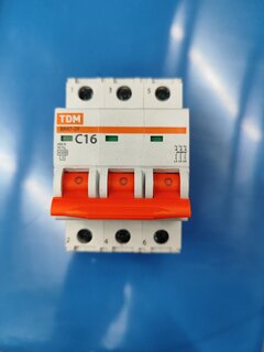 Автоматический выключатель TDM Electric, ВА47-29, 3 полюса, 16, 4.5 кА, С, SQ0206-0109 - фото 1 от пользователя