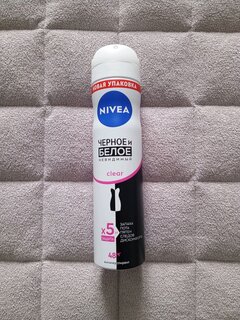 Дезодорант Nivea, Невидимая защита для черного и белого, для женщин, спрей, 150 мл - фото 4 от пользователя
