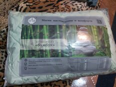Подушка 50 х 70 см, Бамбук, чехол 100% хлопок, кант, IVVA, ПБТ-57 - фото 7 от пользователя