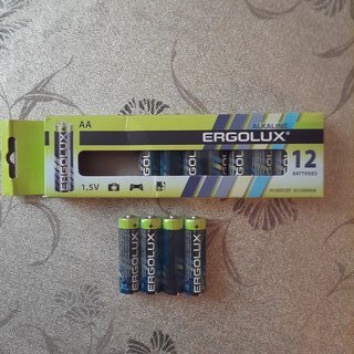 Батарейка Ergolux, АА (LR6, 15A), Alkaline, щелочная, 1.5 В, коробка, 12 шт, 11749 - фото 1 от пользователя