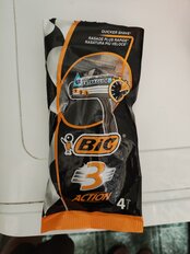 Станок для бритья Bic, Action, для мужчин, 3 лезвия, 4 шт, одноразовые, 919435/872907 - фото 3 от пользователя