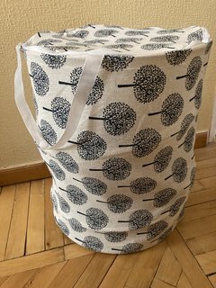 Корзина для белья и хранения вещей, 35х43 см, прямоугольная, полиэстер, складная, A290087 - фото 5 от пользователя