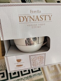 Чайная пара фарфор, 2 предмета, на 1 персону, 220 мл, Fioretta, Dynasty, TDS086 - фото 3 от пользователя