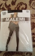 Колготки Malemi, Micro Velour, 100 DEN, р. 5, nero/черные, с шортиками и прозрачным мыском, 12 525 - фото 8 от пользователя