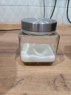 Банка для сыпучих продуктов, стекло, 0.45 л, с крышкой, Квадро, Y4-5383 - фото 1 от пользователя
