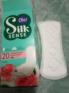 Прокладки женские Ola, Silk sense daily deo Бархатная роза, ежедневные, 20 шт - фото 2 от пользователя