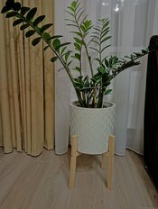 Горшок для цветов пластик, 9.5 л, 28х27 см, с вставкой, белый ротанг, Idea, Этна, М 3184 - фото 6 от пользователя