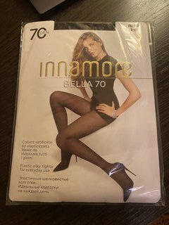 Колготки Innamore, Bella, 70 DEN, р. 5, nero/черные, с шортиками и прозрачным мыском - фото 2 от пользователя