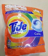 Капсулы для стирки Tide, Все в 1 Pods Color, 45 шт, капсула 16.8 г - фото 8 от пользователя