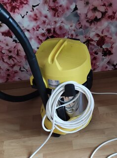 Пылесос Karcher, WD 3 Premium EU-I, 1000 Вт, с мешком, сухая уборка - фото 2 от пользователя