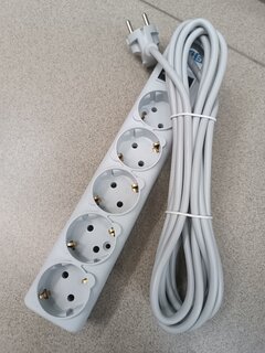 Сетевой фильтр 5 гнезд, 3 м, с заземлением, 2.2 кВт , выключатель, Power Cube - фото 2 от пользователя