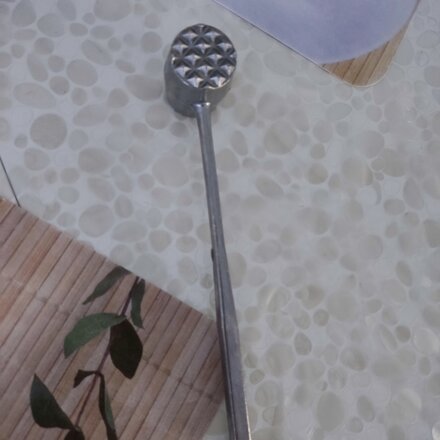Молоток для мяса, алюминий, большой круглый, навеска - фото 6 от пользователя