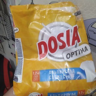 Стиральный порошок Dosia, 1.2 кг, автомат, для белого белья, Optima Альпийская свежесть - фото 9 от пользователя