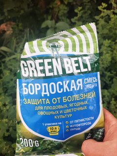 Фунгицид Бордоская смесь экстра, защита от болезней, 200 г, порошок, Green Belt - фото 1 от пользователя