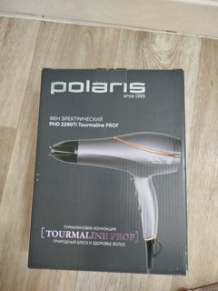 Фен Polaris, 2290Ti Tourmaline, 2200 Вт, 3 режима, 2 скорости, 016893 - фото 1 от пользователя