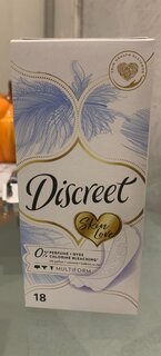 Прокладки женские Discreet, Skin Love Multiform, ежедневные, 18 шт, 0001037480 - фото 2 от пользователя