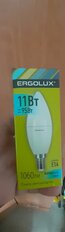 Лампа светодиодная E14, 11 Вт, 95 Вт, свеча, 4500 К, нейтральный белый свет, Ergolux, 13619 - фото 6 от пользователя