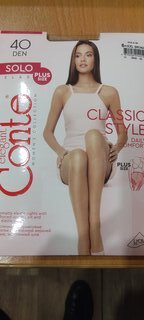 Колготки Conte, Solo, 40 DEN, р. 6, bronz/оттенок загара, с шортиками - фото 5 от пользователя