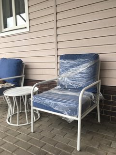 Мебель садовая Келли, стол, 51х51х45 см, 2 кресла, подушка, 150 кг, 67х78х86 см, C010069 - фото 2 от пользователя