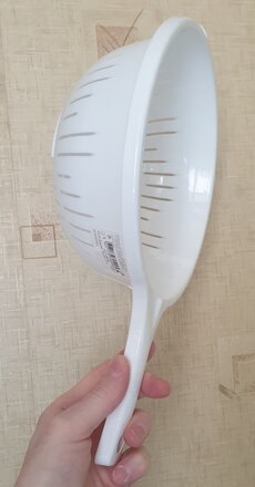 Дуршлаг пластик, 2 л, с ручкой, в ассортименте, Альтернатива, Эконом, М8234 - фото 1 от пользователя