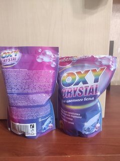 Отбеливатель Oxy cristal, 600 г, порошок, для цветного, кислородный, СТ-18 - фото 6 от пользователя