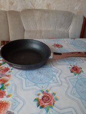 Сковорода алюминий, 26 см, антипригарное покрытие, Kukmara, Granit Ultra, синяя, съемная ручка, сгг262а - фото 5 от пользователя