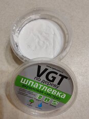 Шпатлевка VGT, Экстра, акриловая, по дереву, белая, 0.3 кг - фото 7 от пользователя