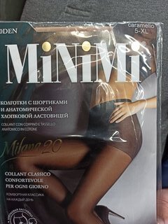 Колготки Minimi, Mini Milana, 20 DEN, р. 5, nero, шортики - фото 1 от пользователя