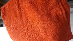 Полотенце пляжное 70х140 см, 375 г/м2, жаккард, Вышневолоцкий текстиль, Якоря, 303, ярко-оранжевое, Россия, Ж1-70140.1141.375 - фото 5 от пользователя