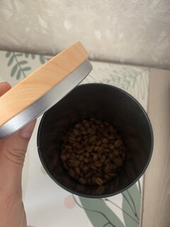 Банка для сыпучих продуктов, металл, 0.8 л, 9х14.5 см, с крышкой, Кофе, Y4-5658 - фото 4 от пользователя