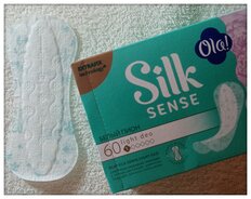 Прокладки женские Ola, Silk sense light Белый пион, ежедневные, 60 шт, стринг-мультиформ - фото 4 от пользователя