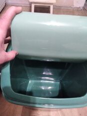 Контейнер для мусора пластик, 18 л, прямоугольный, плавающая крышка, зеленый, Dunya Plastik, Sympaty, 09403 - фото 2 от пользователя