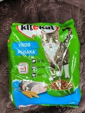 Корм для животных Kitekat, 350 г, для взрослых кошек, сухой, Улов рыбака, пакет, 10132131 - фото 7 от пользователя