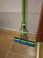 Швабра МОП губка, ПВА, 120х27 см, синяя, с отжимом, зеленая, Марья Искусница, KD-8019A-blue - фото 5 от пользователя