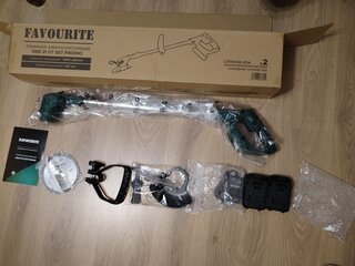 Триммер аккумуляторный, работа от аккумулятора, Favourite, OBS 21 GT SET PROMO, 158215000, D-ручка, леска/нож, неразборный вал, 21 В, 9500 об/мин, - фото 4 от пользователя