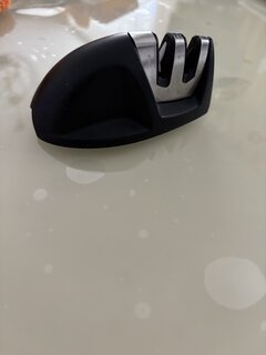 Точилка для ножей, нержавеющая сталь, 9.5х5.2х4.4 см, черная, Daniks, S-Z58315A - фото 5 от пользователя
