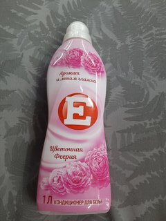 Кондиционер для белья Е, 1 л, Цветочная феерия - фото 2 от пользователя