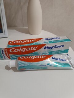 Зубная паста Colgate, МаксБлеск, 100 мл - фото 2 от пользователя