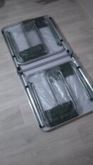 Стол складной металл, прямоугольный, 120х60х68.5 см, столешница МДФ, зеленый, Green Days, 4 стула - фото 4 от пользователя